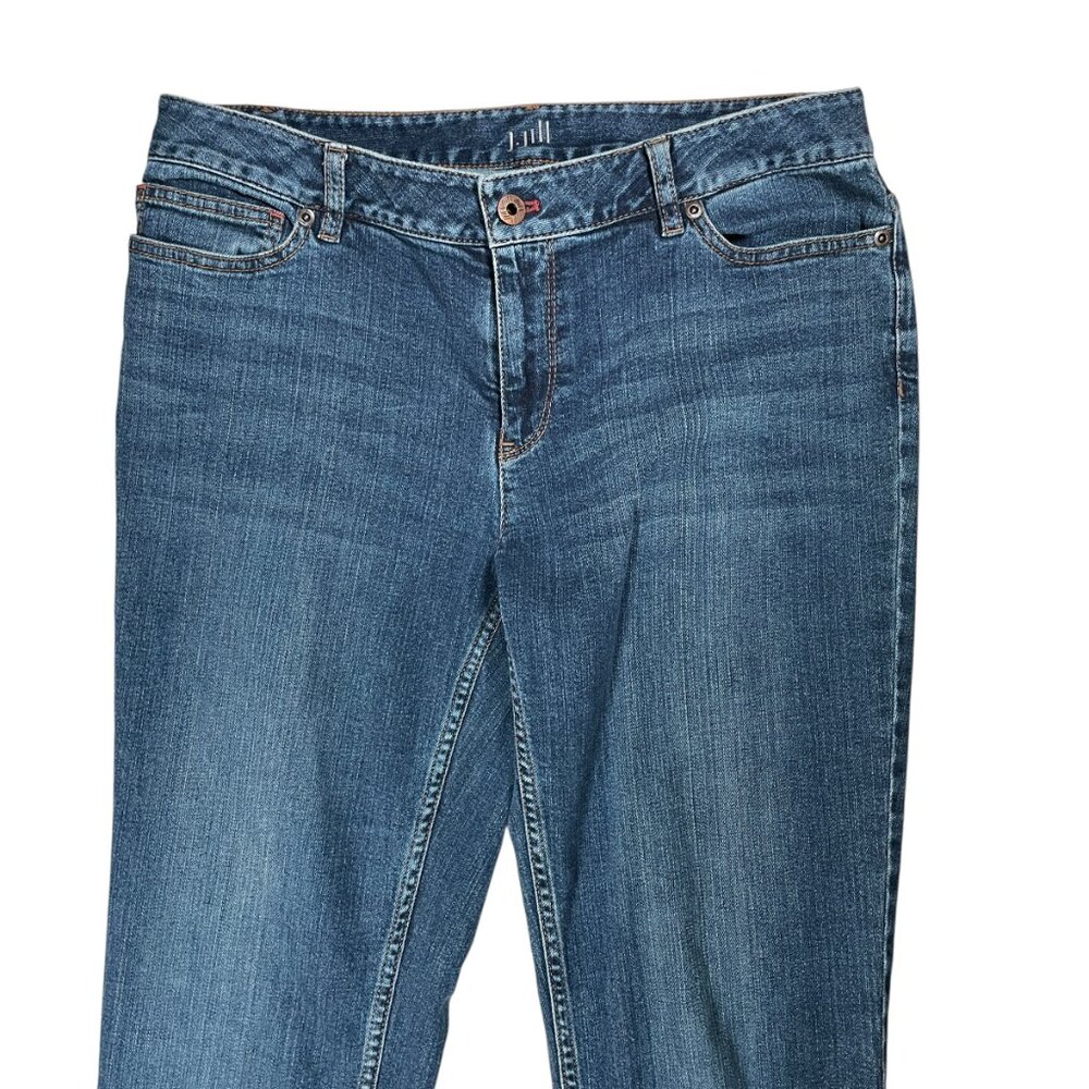J Jill Women's Dark Blue Stretch Slim Authentic Fit Jeans Size 8 Measures: 30x30 - Picture 2 of 8